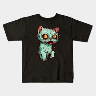Zombie Cat Kids T-Shirt